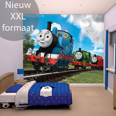 Bewustzijn De slaapkamer schoonmaken Zonnebrand Walltastic Thomas de trein XXL | Fotobehangen.nl