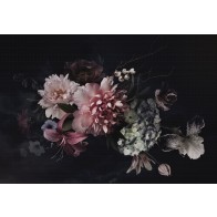 Vlies fotobehang Vintage flowers
