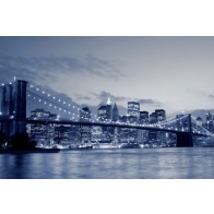Vlies fotobehang Skyline Brooklyn Bridge