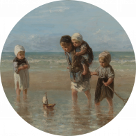 Behangcirkel Kinderen der zee