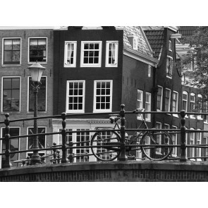 Vlies fotobehang Amsterdam Zwart Wit