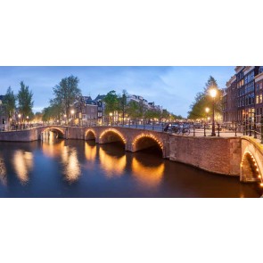 Vlies fotobehang Amsterdamse kanalen