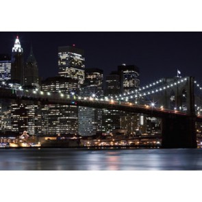Vlies fotobehang Lichtjes Brooklyn Bridge